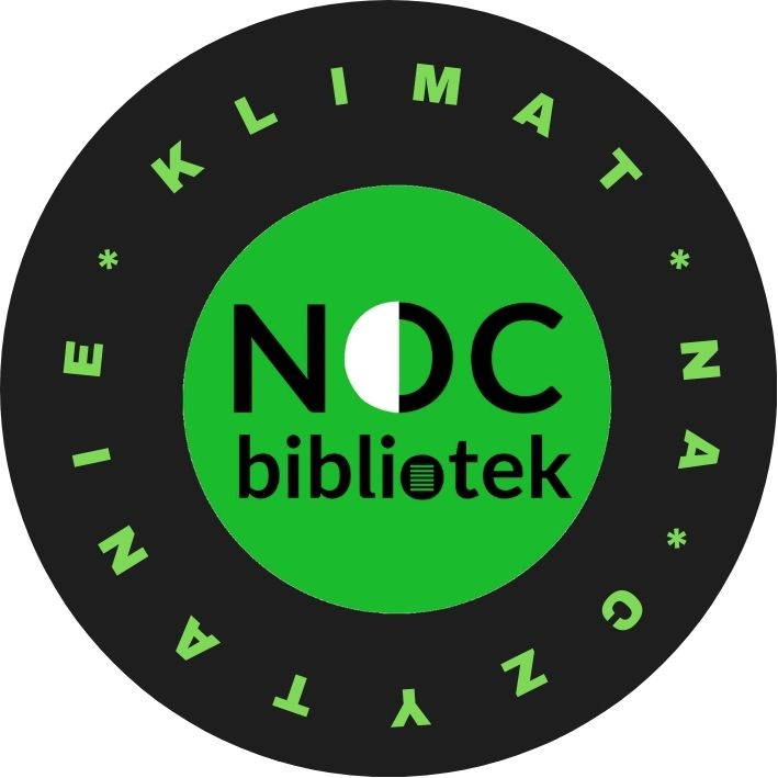 wzór przypinki jaką będzie można zrobić podczas nocy bibliotek 2020