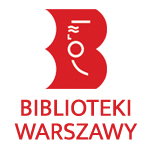 logo wspólne dla bibliotek warszawskich z dopiskiem biblioteki warszawy