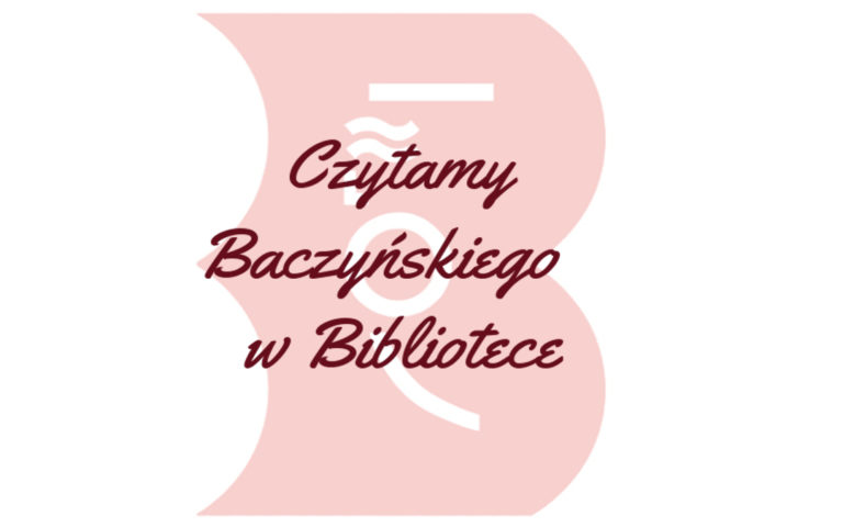 Czytamy baczyńskiego w bibliotece - logo akcji