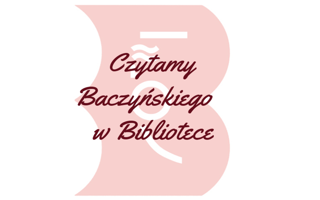 Czytamy baczyńskiego w bibliotece - logo akcji