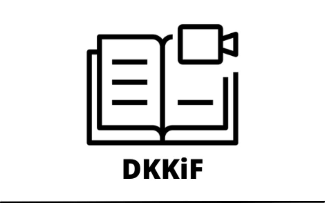 logo dyskusyjnego klubu książki i filmu pod logiem napis dkkif