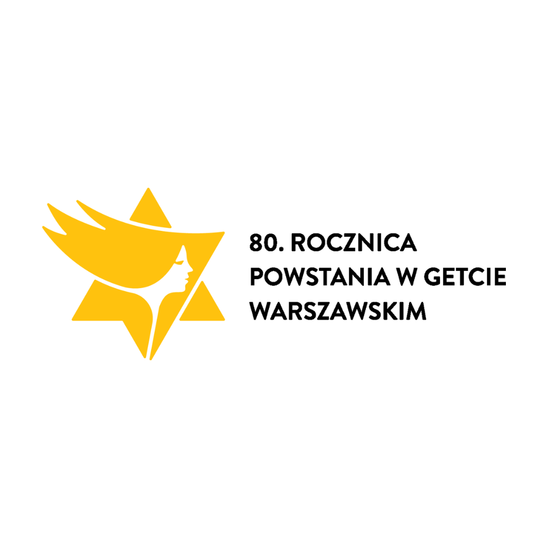 logo portalu warsaw1943.pl z napisem 80. rocznica powstania w getcie warszawskim
