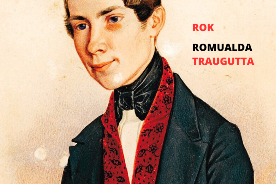 obrazek wyróżniający z portretem romualda traugutta i napisem: rok romualda traugutta