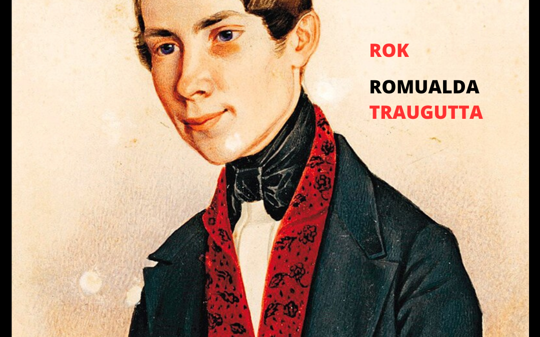obrazek wyróżniający z portretem romualda traugutta i napisem: rok romualda traugutta