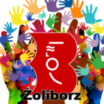 Logo wolontariatu w Bibliotece na Żoliborzu