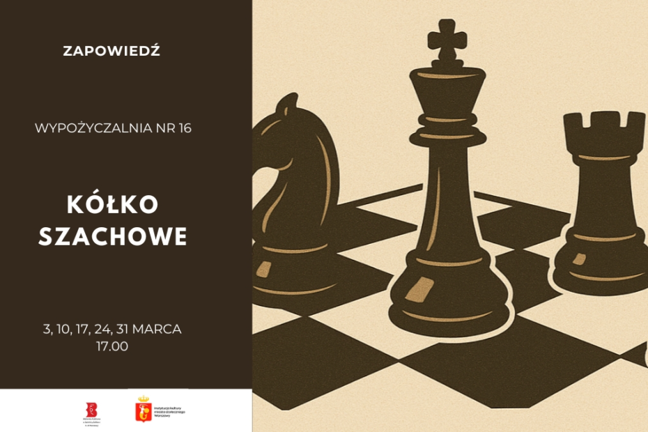 grafika reklamująca klub szachowy