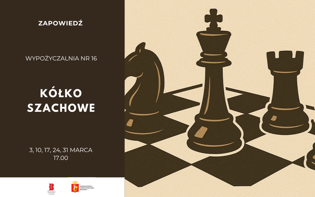 grafika reklamująca klub szachowy