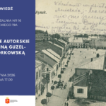 plakat reklamujący spotkanie wokół książki monograficznej