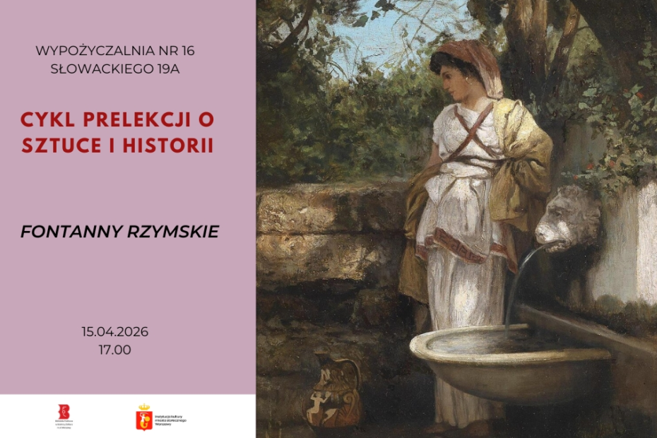 plakat reklamujący wykład z historii sztuki