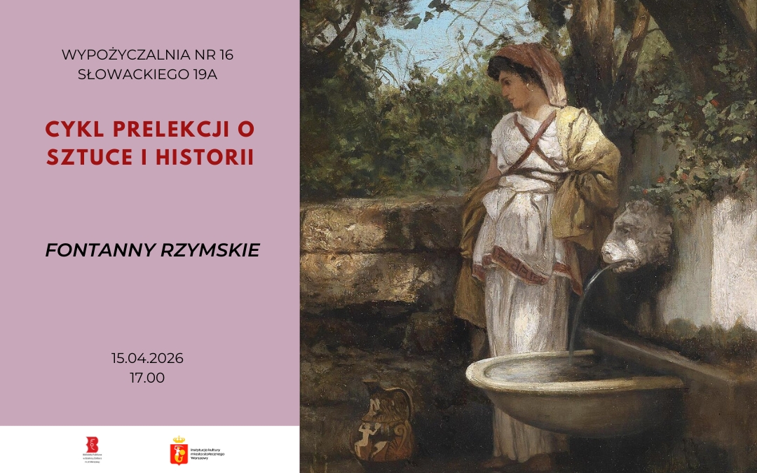 plakat reklamujący wykład z historii sztuki