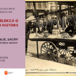 grafika promująca spotkanie z Magdaleną Tworzowską, historyczką sztuki; na plakacie dawna fotografia włoska