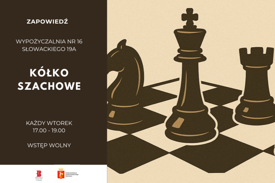 grafika wyróżniająca przedstawiająca trzy bierki szachowe stojące na szachownicy