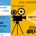 grafika wyróżniająca przedstawiająca zaproszenie na film "Nietykalni" - seans jest zorganizowany z okazji Warszawskich Dni Seniora