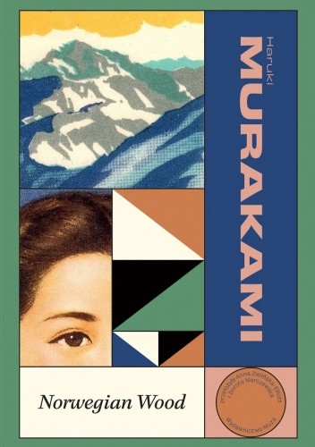 grafika przedstawiająca okładkę książki "Norwegian Wood" Haruki Murakamiego