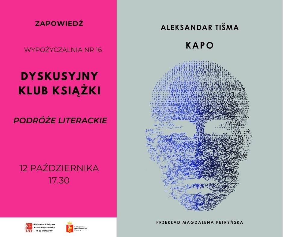 klub ksiazki podróże literackie,okładka książki Kapo, autor Aleksandar Tisma