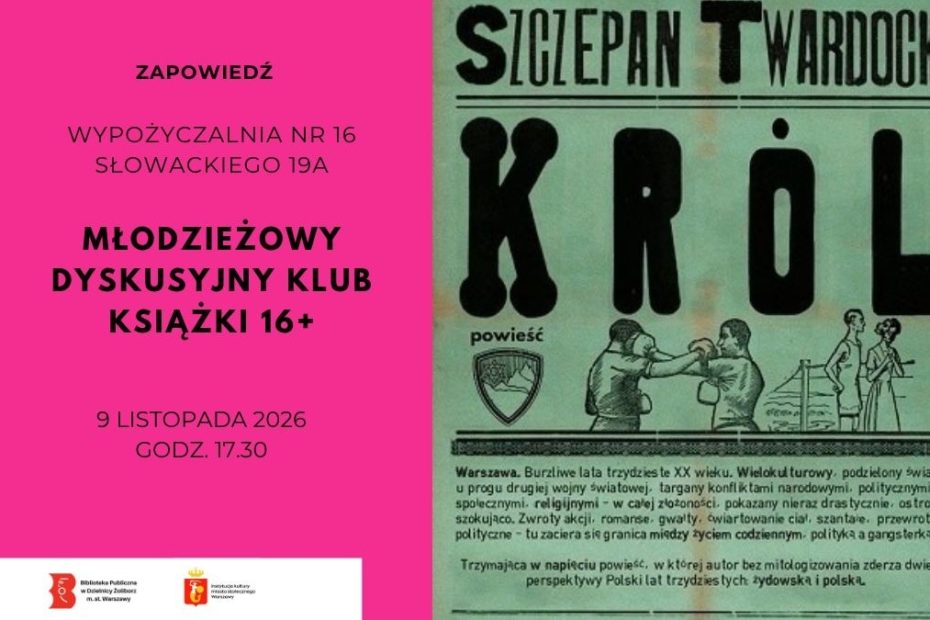 grafika wyróżniająca przedstawiająca okładkę książki Szczepana Twardocha pt "Król"