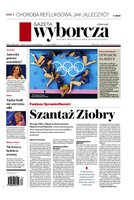 widok pierwszej strony Gazeta Wyborcza - Warszawa