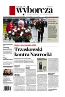 okłada najnowszego numeru Gazeta Wyborcza - Warszawa