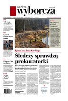 okłada najnowszego numeru Gazeta Wyborcza - Warszawa